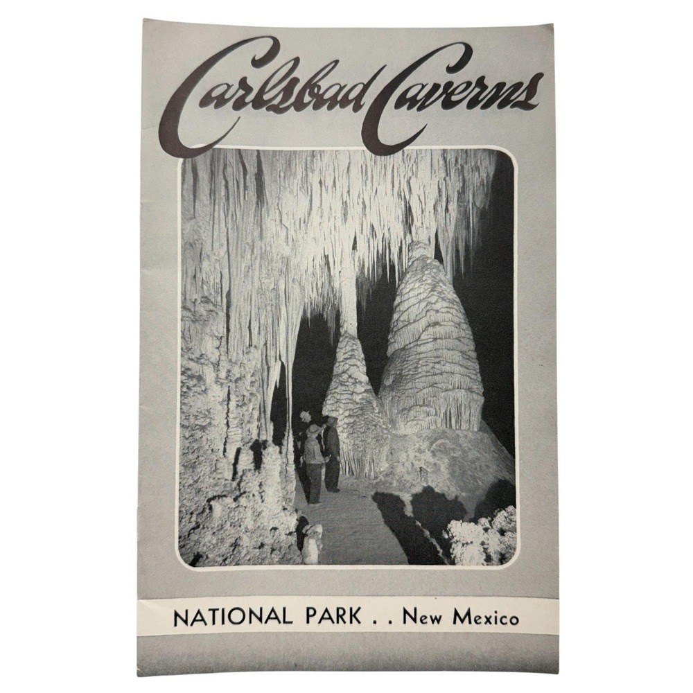 Carlsbad Caverns National Park 1951 Booklet New Mexico Vintage Travel